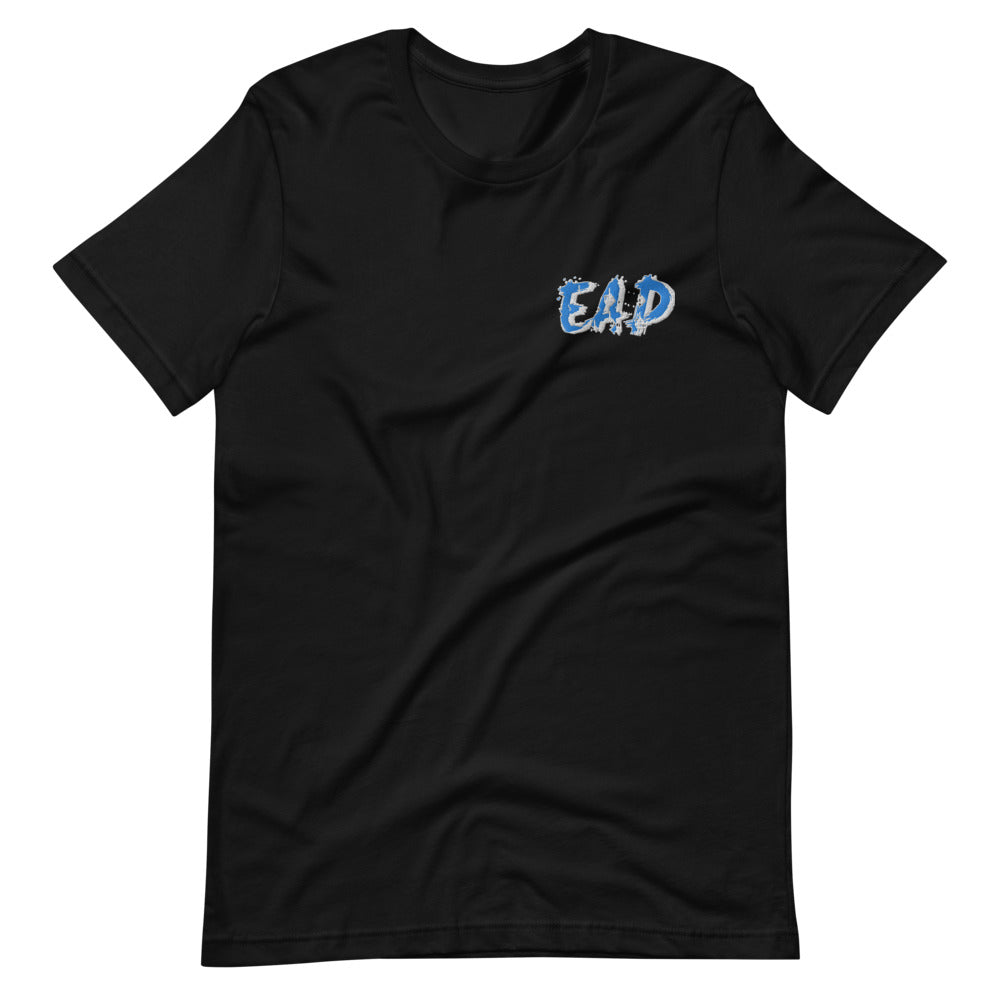 Blue and White "EAD" Unisex T-Shirt