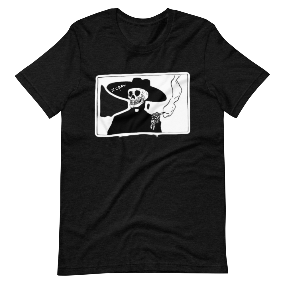 Smoking skeleton Unisex T-Shirt