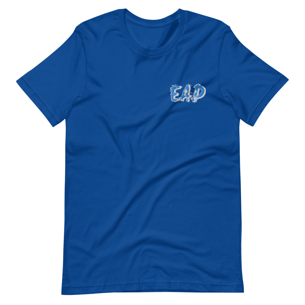 Blue and White "EAD" Unisex T-Shirt